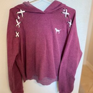 PINK cropped hoodie